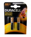 DURACELL Basic AAА батарейки алкалиновые 1.5V LR03 2шт Бельгия