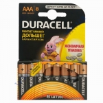 DURACELL Basic AAА батарейки алкалиновые 1.5V LR03 8шт Бельгия