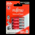 FUJITSU AАA батарейки лужные Alkaline Univ Power LR03 4шт Индоне