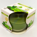 Свеча 130г в стекле аромат зеленый чай парафин 71-83