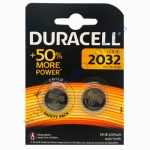 DURACELL плоские батарейки литиевые 3V 2032 2шт Китай