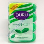 Мыло DURU туалетное 4*90г зеленый чай и крем
