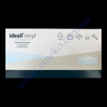 Рукавички IDEALL VINYL, LINPAC без пудри прозорі в боксі розм. L