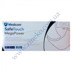 Рукавички Мед-1101-С Mega Power (High Risk) латекс 13,5г т.Сині 