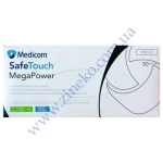 Рукавички Мед-1101-D Mega Power (High Risk) латекс 13,5г т.Сині 