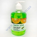 Гель-мыло Fresh Juice зеленый мандарин+пальмароса 460г с дозатор