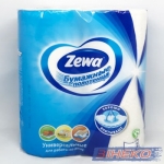 Полотенца бумажные ZEWA кухонные 2сл./60 2рул. белые макулатурны