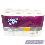 Полотенца бумажные нов SELPAK Рro Extra 8рул./11,25м 2сл. белые