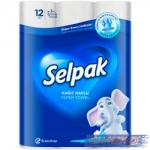 Полотенца SELPAK макси 12рул./11,25м 3 слоя белые