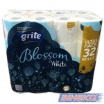 Туалетная бумага Grite Blossom 32рул. 150отр. 18,75м целлюлоза б